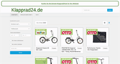 Desktop Screenshot of klapprad24.de