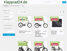 Tablet Screenshot of klapprad24.de